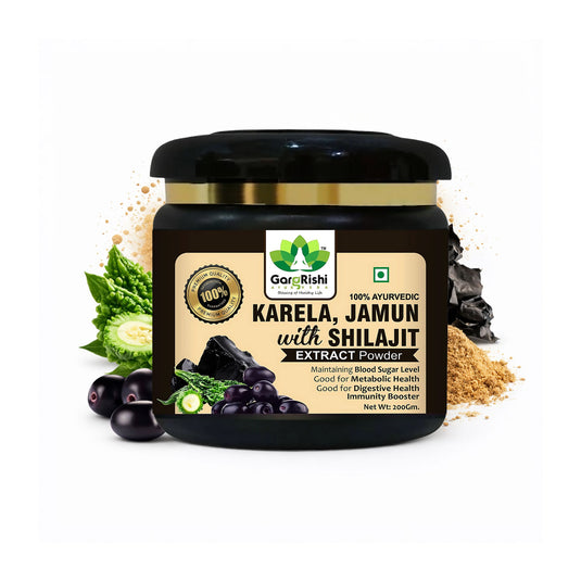Karela Jamun with Shilajit Powder for maintaining Blood Sugar Level & Stamina Booster