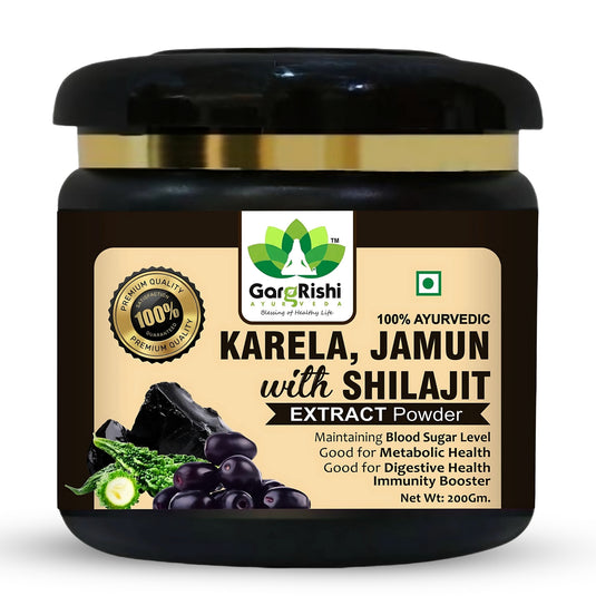 Karela Jamun with Shilajit Powder for maintaining Blood Sugar Level & Stamina Booster