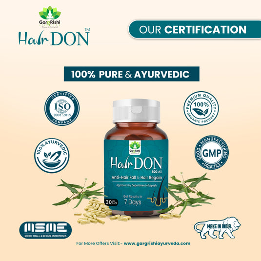 Hair DON I Anti Hair Fall & Hair Regain Ayurvedic Capsule I NO SIDE EFFECT I 100% AYURVEDIC I