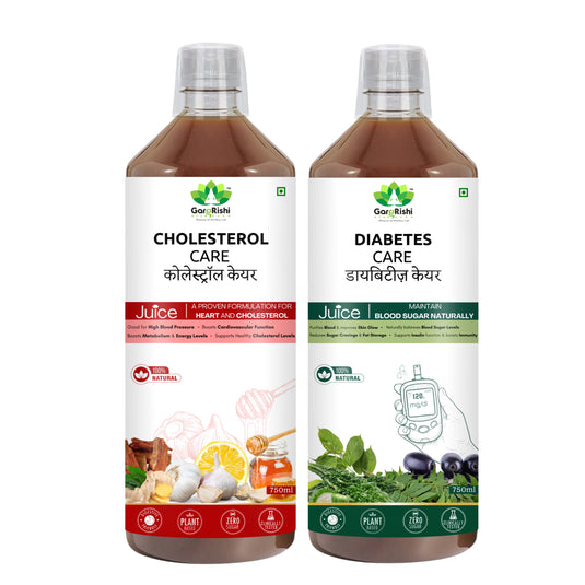Cholesterol Care & Diabetes Care Juice Combo (750ml + 750ml)