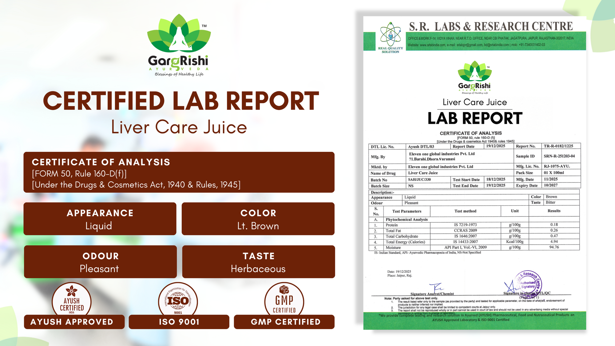 Liver Care Juice – Detoxifies, Repairs & Strengthens Liver Naturally & Fatty Liver Support | 750ml Banner 4