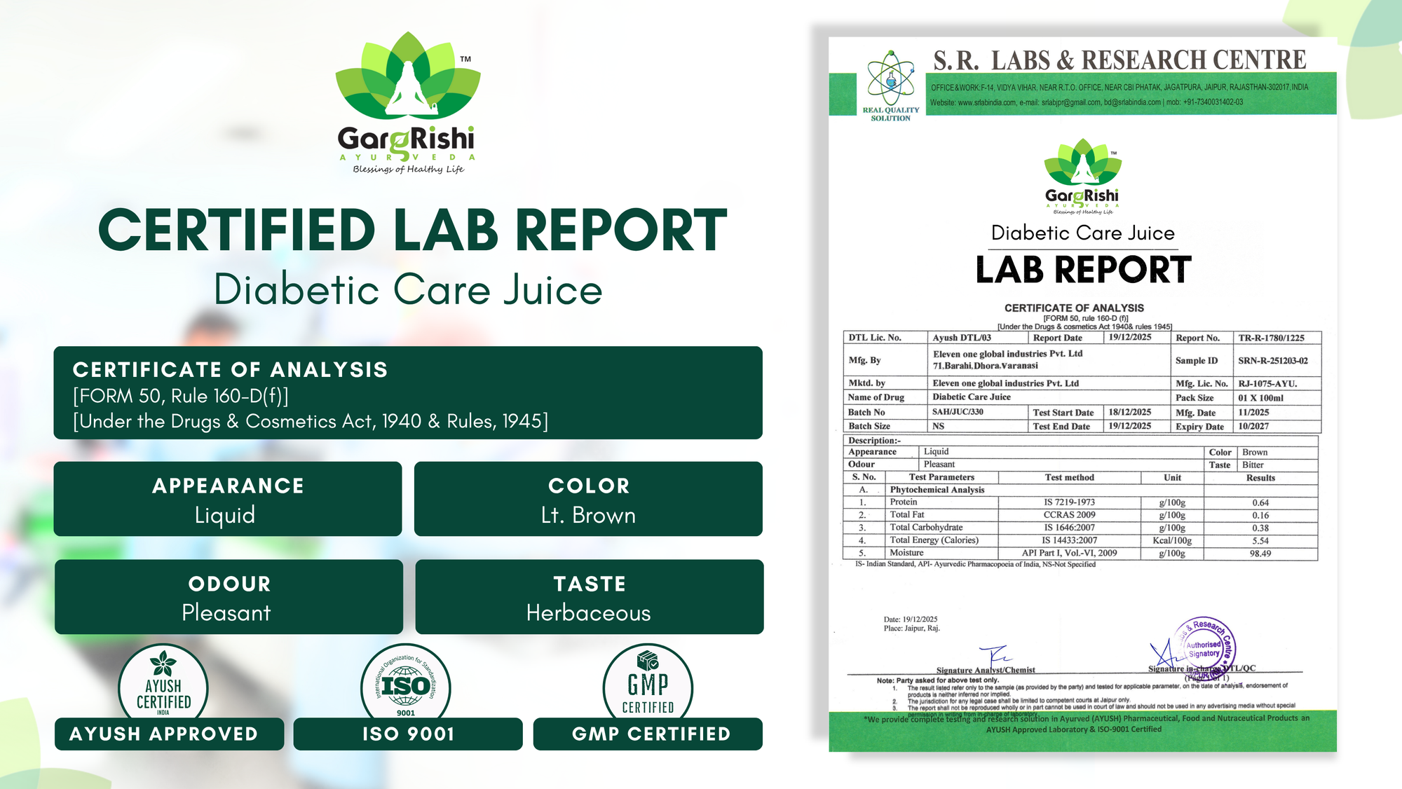 Diabetes Care Juice – Ayurvedic Support for Healthy Blood Sugar Management Banner 4