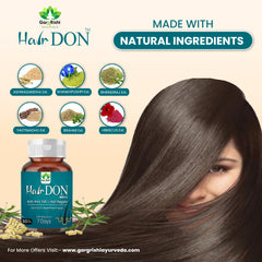 Hair DON I Anti Hair Fall & Hair Regain Ayurvedic Medicine I No Side Effect I 100% Natural Ingredients Ext.I