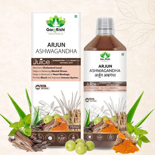 Arjun Ashwagandha Juice  – Complete Ayurvedic Solution for Heart Health & Cholesterol!