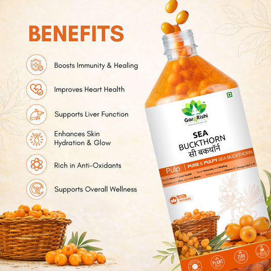 Sea Buckthorn Pulp & Liver Care Juice Combo (500ml + 500ml)