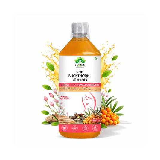 She Buckthorn Juice – Natural Support for PCOD, PCOS & Regular Period Cycle