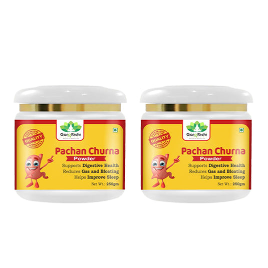 Gargrishi Ayurveda's Pachan Churna | 250g – Powerful Ayurvedic Digestive Remedy for Gas, Bloating, Acidity & Constipation | Natural Herbal Formula for Gut Health, Better Digestion & Restful Sleep